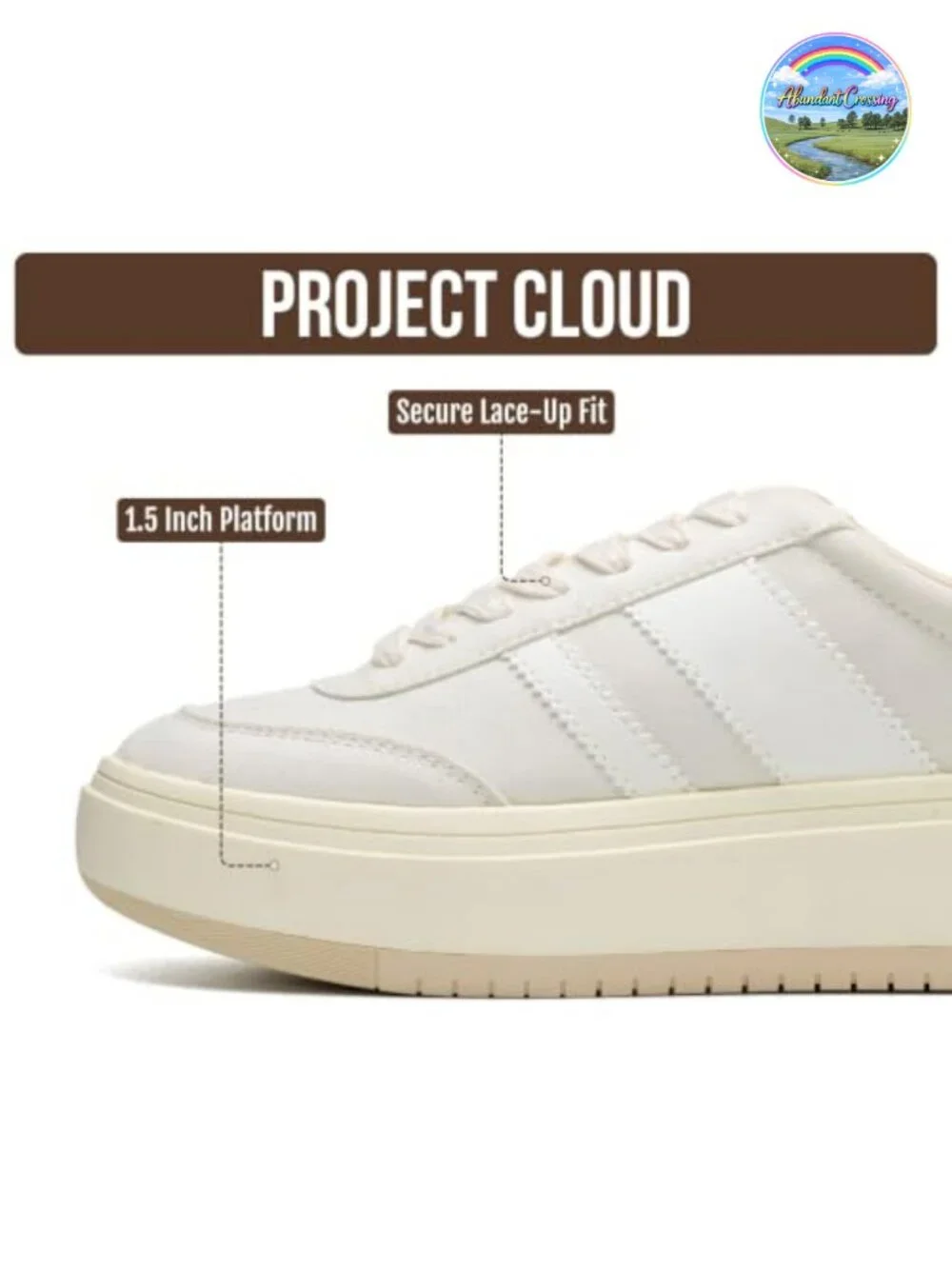 Women's Platform Fashion Sneakers with Cushioned Insole